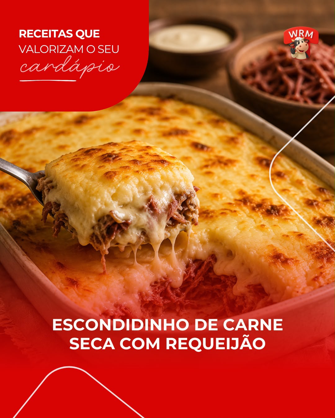 ESCONDIDINHO DE CARNE-SECA COM REQUEIJAO ESCONDIDINHO DE CARNE-SECA COM REQUEIJAO